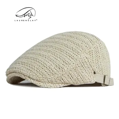  Men's Spring and Summer Outdoor Breathable Mesh Beret Hat,