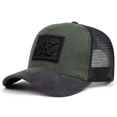 American retro CA embroidered suede baseball cap, 