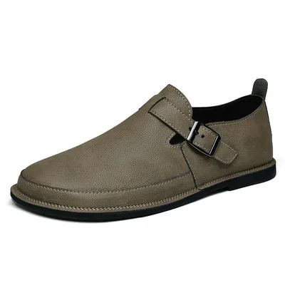 Penny Loafer Flats Microfiber Leather