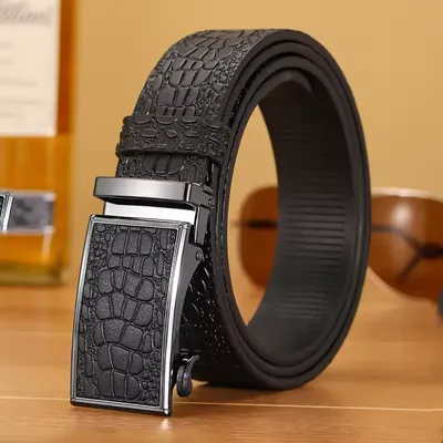 Automatic Belt crocodile Cowhide Highend Belt 