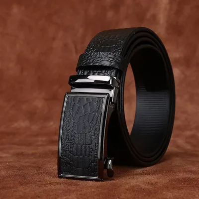 High-end Business alligator Embossed Belt Men's