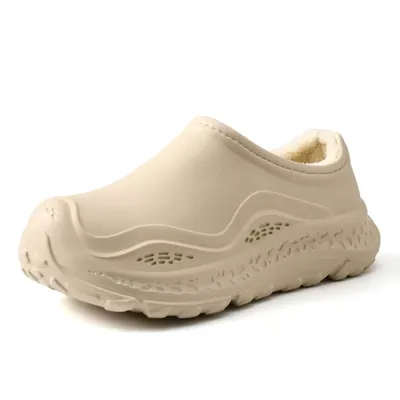 Autumn and Winter Thick-Soled, Fleece-Lined, Thickened, Warm, Waterproof Cotton Shoes for Men