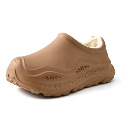 Autumn and Winter Thick-Soled, Fleece-Lined, Thickened, Warm, Waterproof Cotton Shoes for Men