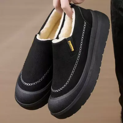 Winter New Sheep Wool Snow Boots Men's 