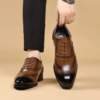 JAPANESE SQUARE TOE LEATHER SHOES