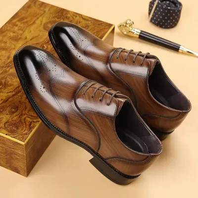 JAPANESE SQUARE TOE LEATHER SHOES