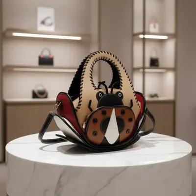 COLOR-BLOCKED BUTTERFLY CRAFT BAG