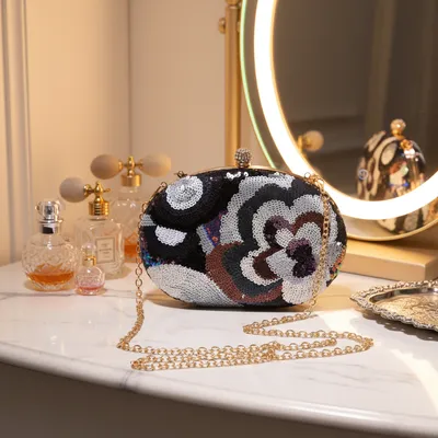 Embroidery Sequins Dinner Bag