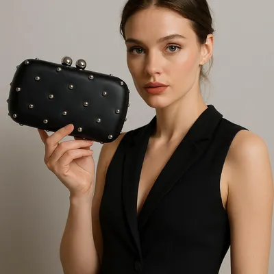 European American Retro Fashion PU Clutch Bag