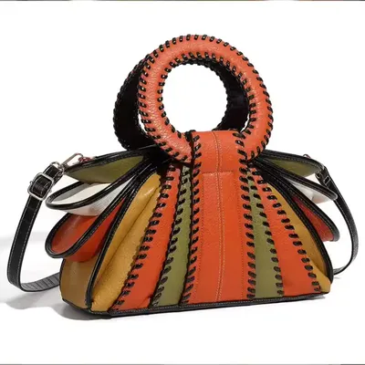 COLOR-BLOCKED WOMEN'S HANDBAG