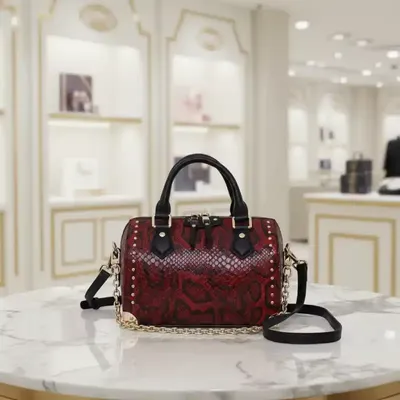 SNAKE PATTERN PILLOW BAG