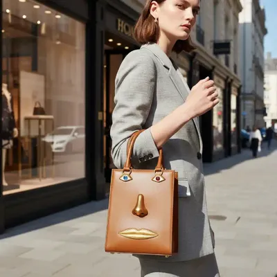 FACIAL FEATURES DESIGN BAG 