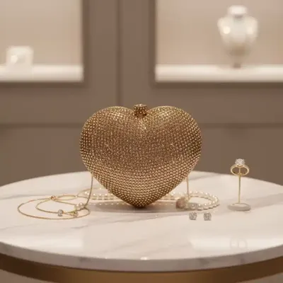 HIGH STAND CRYSTAL BAG