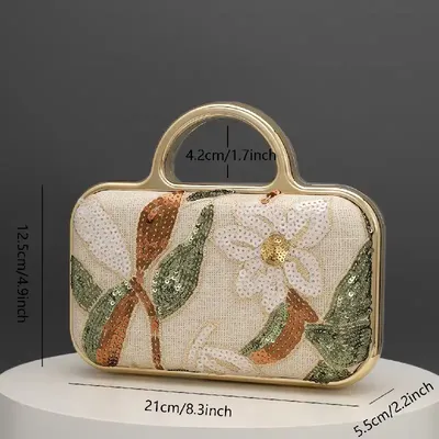 PEARL-EMBROIDERED HANDBAG