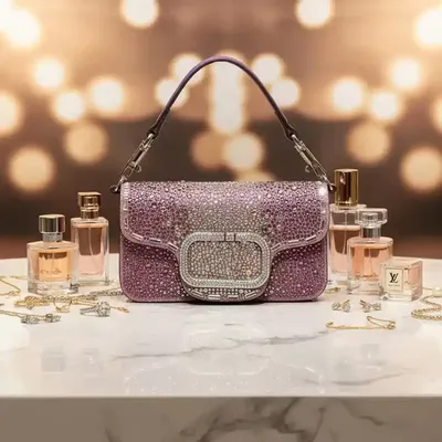 RHINESTONE CLUTCH PARTY BAG