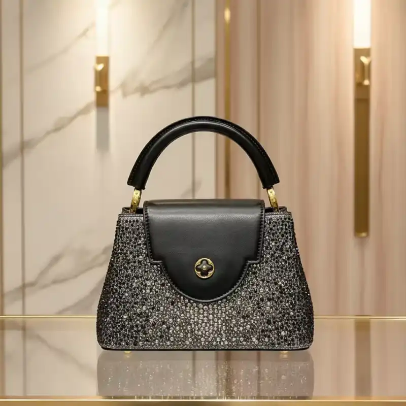 RHINESTONE DESIGNER HANDBAG