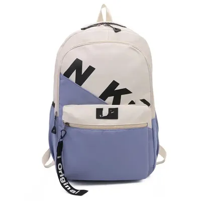 BLOCKED PRINTED BACKPACK