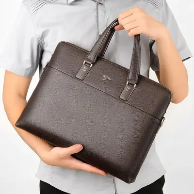 PU LEATHER BRIEFCASE BAG