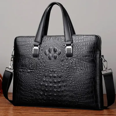 PU LEATHER MEN'S HANDBAG