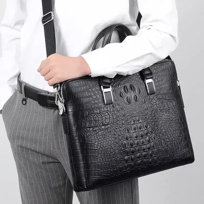 PU LEATHER MEN'S HANDBAG