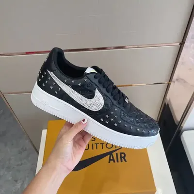 LOUIS VUITTON X NIKE AIR FORCE BLACK-WHITE 1:1 