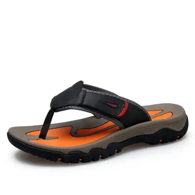 CROSS-BORDER DOCK LAYER COWHIDE SANDAL