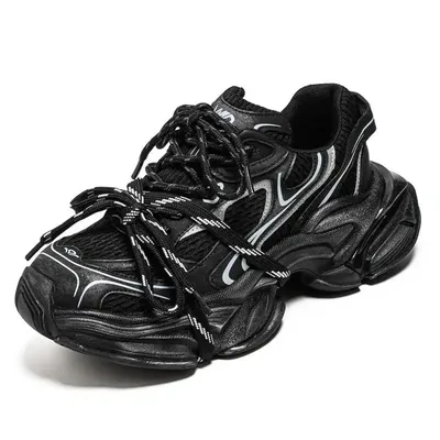 LEATHER MESH UPPER SHOES