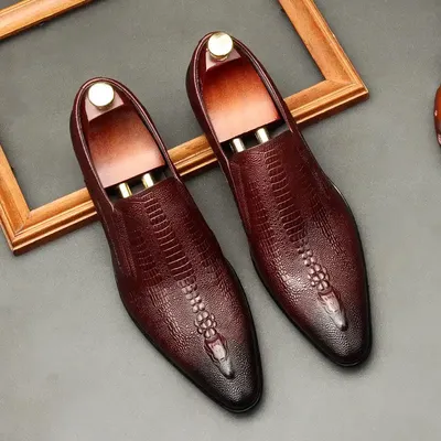 COWHIDE LEATHER DRESS SHOES