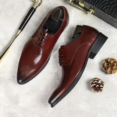  MEN LEATHER FORMAL SHOES 