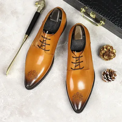  MEN LEATHER FORMAL SHOES 