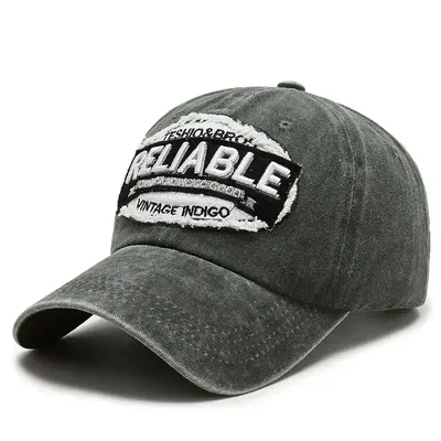 COTTON DENIM BASEBALL CAP