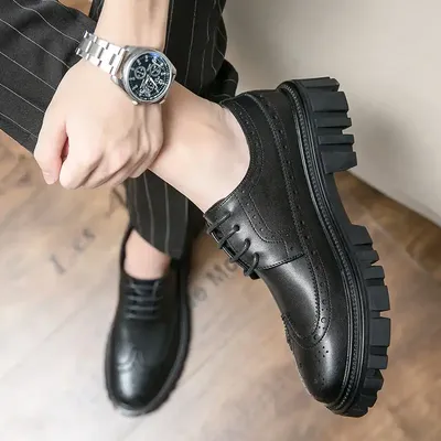 PU LEATHER DRESS SHOES 