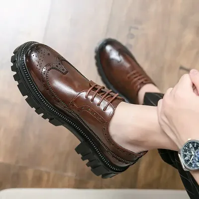 PU LEATHER DRESS SHOES 