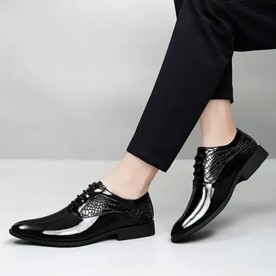 PRINT LEATHER SHOES 