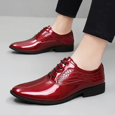 PRINT LEATHER SHOES 