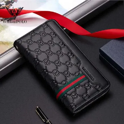 MEN'S LEATHER LONG WALLET 