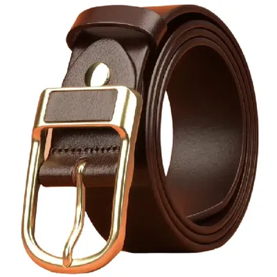 MEN'S LEATHER DRESS BELT