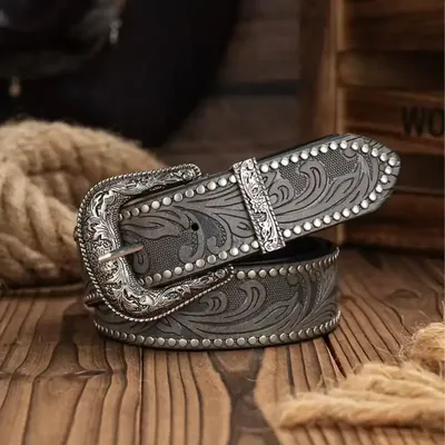 MEN WESTERN COWBOY BELT
