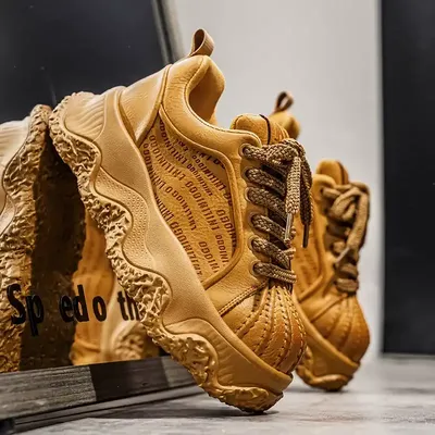 THICK-SOLED SHELL-TOE SNEAKERS
