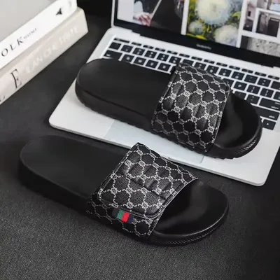 PU LEATHER SLIDE SANDAL