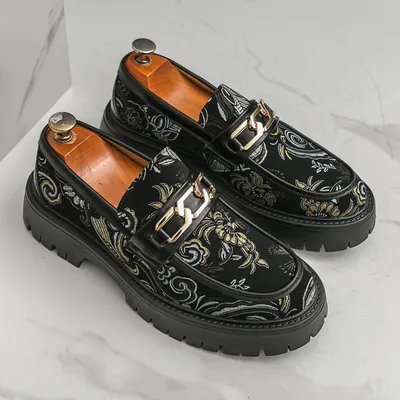 FLORAL PATTERN DRESS SHOES