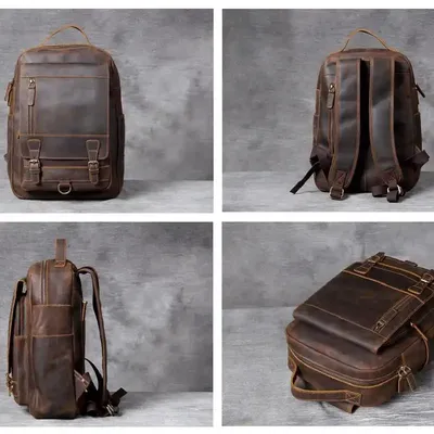 GENUINE LEATHER BACKPACK