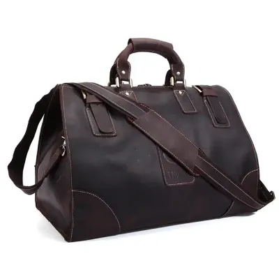 HORSE LEATHER WATERPROOF DUFFEL BAG