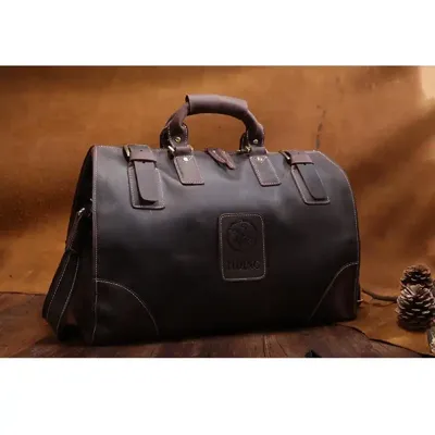 HORSE LEATHER WATERPROOF DUFFEL BAG