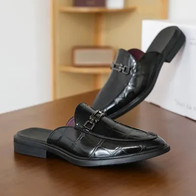 MEN'S LEATHER CASUAL SLIPPERS
