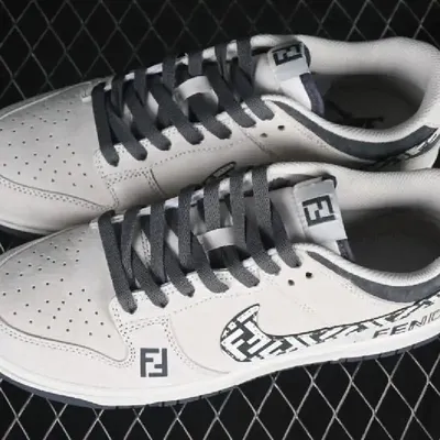 NIKE DUNK LOW FENDI WHITE-GREY 1:1