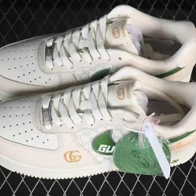 NIKE GUCCI COLLABORATION WHITE BROWN SNEAKERS 1:1