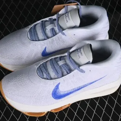 NIKE AIR ZOOM BASKETBALL SHOES WHITE-BLUE 1:1