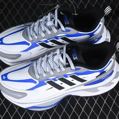 ADIDAS RUNNING SHOES WHITE-BLUE 1:1