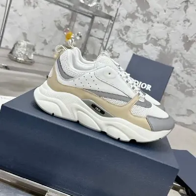 DIOR B22 SERIES CLASSIC SHOES CREAM-WHITE